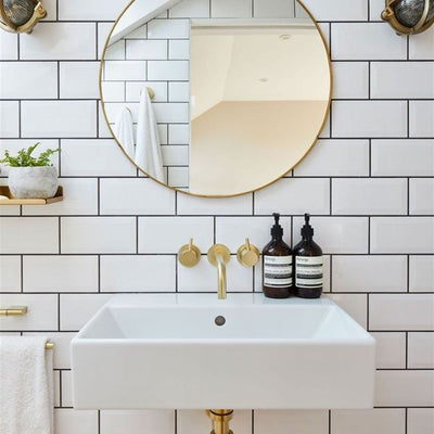 Carreaux muraux Blanc brillant 10X20cm