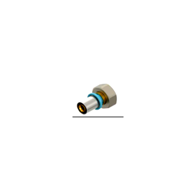 Erfu Raccord libre conique multicouche à sertir 16 mm x 24/19 – press fitting certifié DVGW, multi-profils U/H/TH