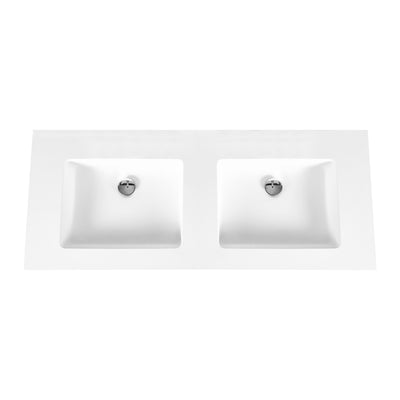 Veroni Solid Surface Waschbecken ohne Hahnloch 120cm