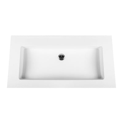 Veroni Solid Surface Waschbecken ohne Hahnloch 100cm