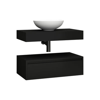 Lina Base Cabinet 80cm Matt Black
