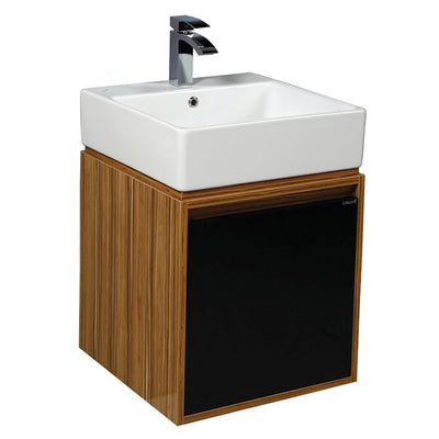 Mass Unterschrank Schwarz-Braun 50x85x50cm