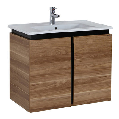 Verti 80 Onderkast Okkernoot-Zwart 80x85x45cm