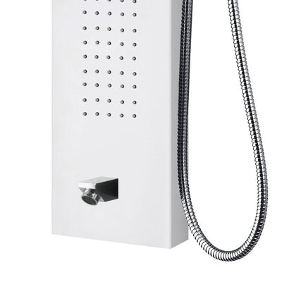 Panneau de Douche Erfu Blanc – Douche de Luxe avec Robinet Thermostatique