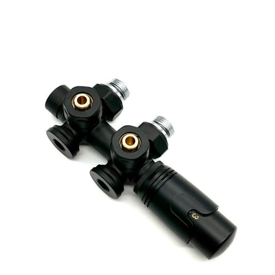 ERFU RADIATORKRAAN - DESIGN - THERMOSTATISCH - MUUR-EN VLOERAANSLUITING - 1/2MX16/2 M30 - Mat Black