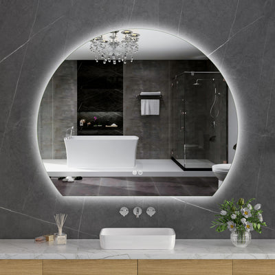 ERFU Sunrise Spiegel W120xH100cm: Begin je Dag met Luxe en Natuurlijke Verlichting