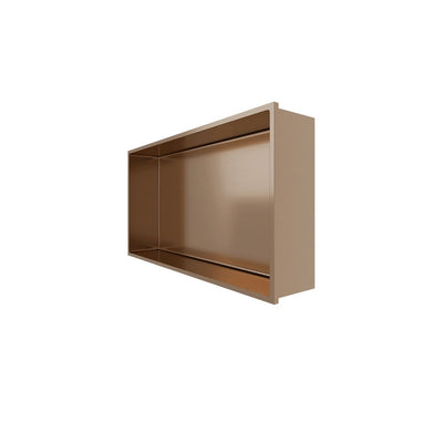 300 x 600 x 100 mm Niche geborsteld koper