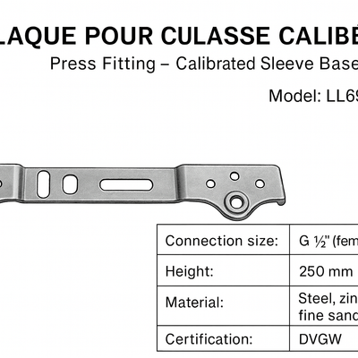 Erfu Raccord Multicouche à Sertir – Plaque pour Culasse Calibrée – Press Fitting Certifié DVGW, Multi-Profils U/H/TH