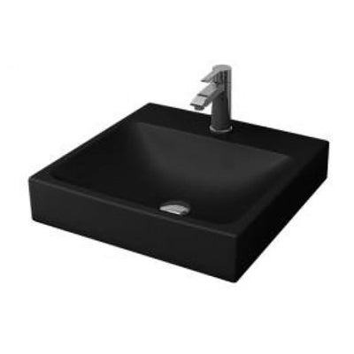 Bocchi Scalae Design Washbasin With Tap Hole 485x480 Matt Black