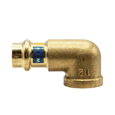 Bogen 90° 1/2fx22 Wasser Gas