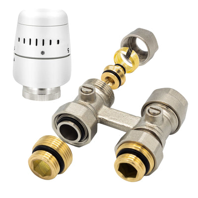 Belrad H-Block Floor Complete With Thermostatic Head