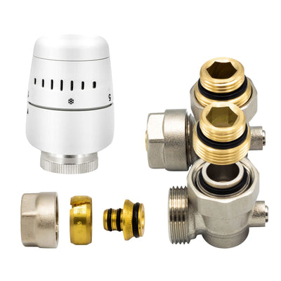 Belrad H-Block Wall Complete With Thermostatic Head