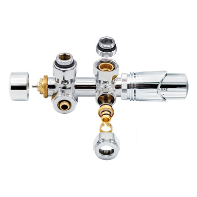 Thermostatic Radiator Tap Angle Chrome 1/2mx16/2 M30