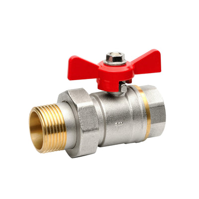 Globe Crane Union With Butterfly Red 1/2mv