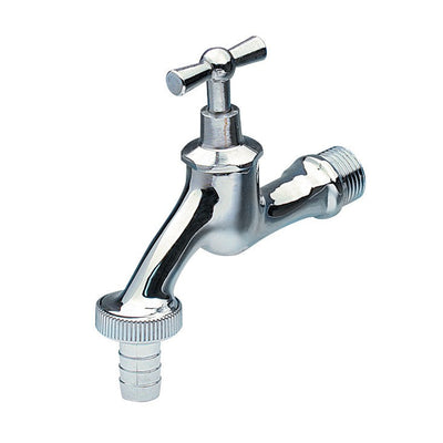 Double Service Tap Chromed Glossy 1/2m