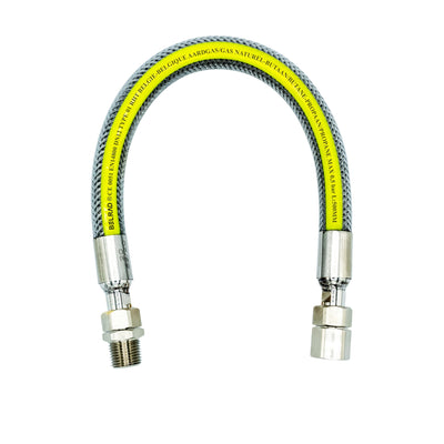 Inox Gas Hose 1/2mv-200cm Belgium