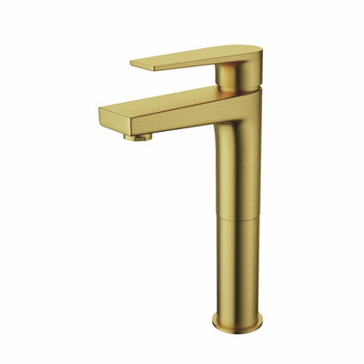 Aloni Raised Basin Tap Brushed Gold