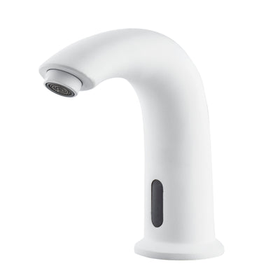 Sensor Tap Single Cold Water Matt White