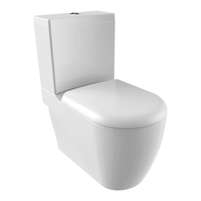 Grande Xxl Cuvette Wc À Poser, Sans Hygiène (Bidet), Sortie Mur/Verticale