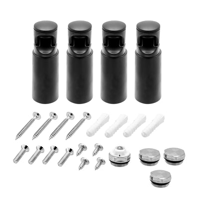 Towel Radiator Brackets (Packed Per 4 Pcs) Black
