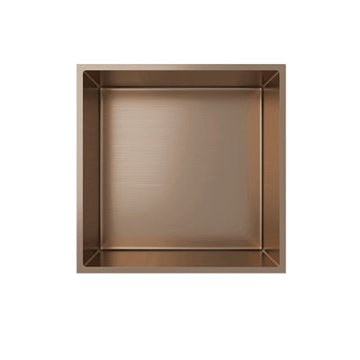 Aloni Built-In Nick Brushed Copper 305x305x100mm