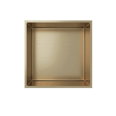 Aloni Built-In Nick Brushed Gold 305x305x100mm