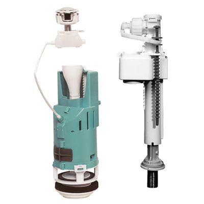 Double Rinse Mechanism With Cable