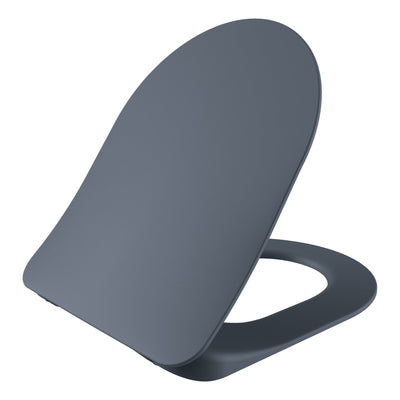 Wc-Zitting Mat Basalt Duroplast, Inox Scharnieren, Softclose