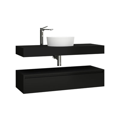 Lina Base Cabinet 120cm Matt Black