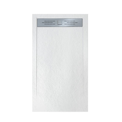 Veroni Elite Flat Composite Stone Shower Tray White 120x80x3cm