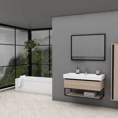 Sharp Meuble Sous Evier 80cm Noisette