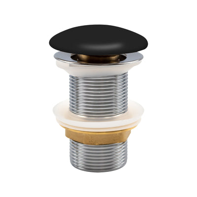 Aloni Black Ceramic Aloni Push-Up Drain Plug 5/4 Without Overflow