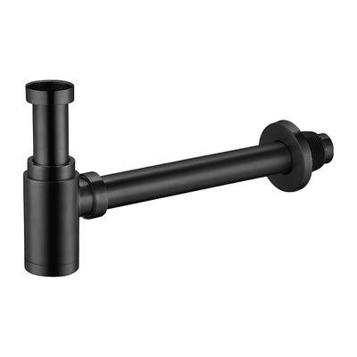 Aloni Design Washbasin Siphon 5/4 Matt Black 33cm