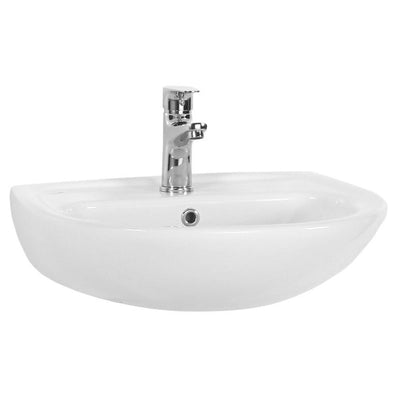 Lave Mains Avec Plage De Robinetterie 50x40cm