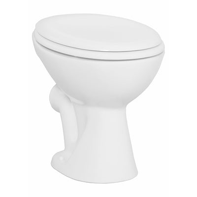 „Stand-WC unten weiß