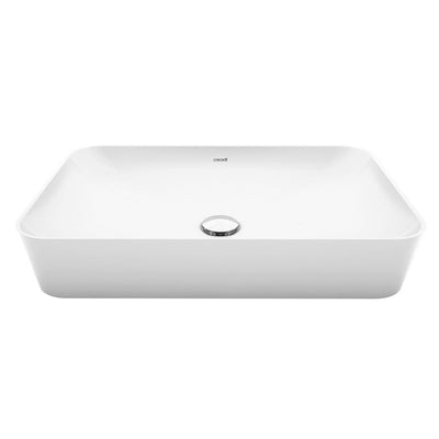 Ceramic Washbasin Rectangle Without Tap Hole 60x40cm Matt White