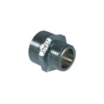 VERCHROOMDE MESSING VERLOOPNIPPEL 2245 1"X3/4