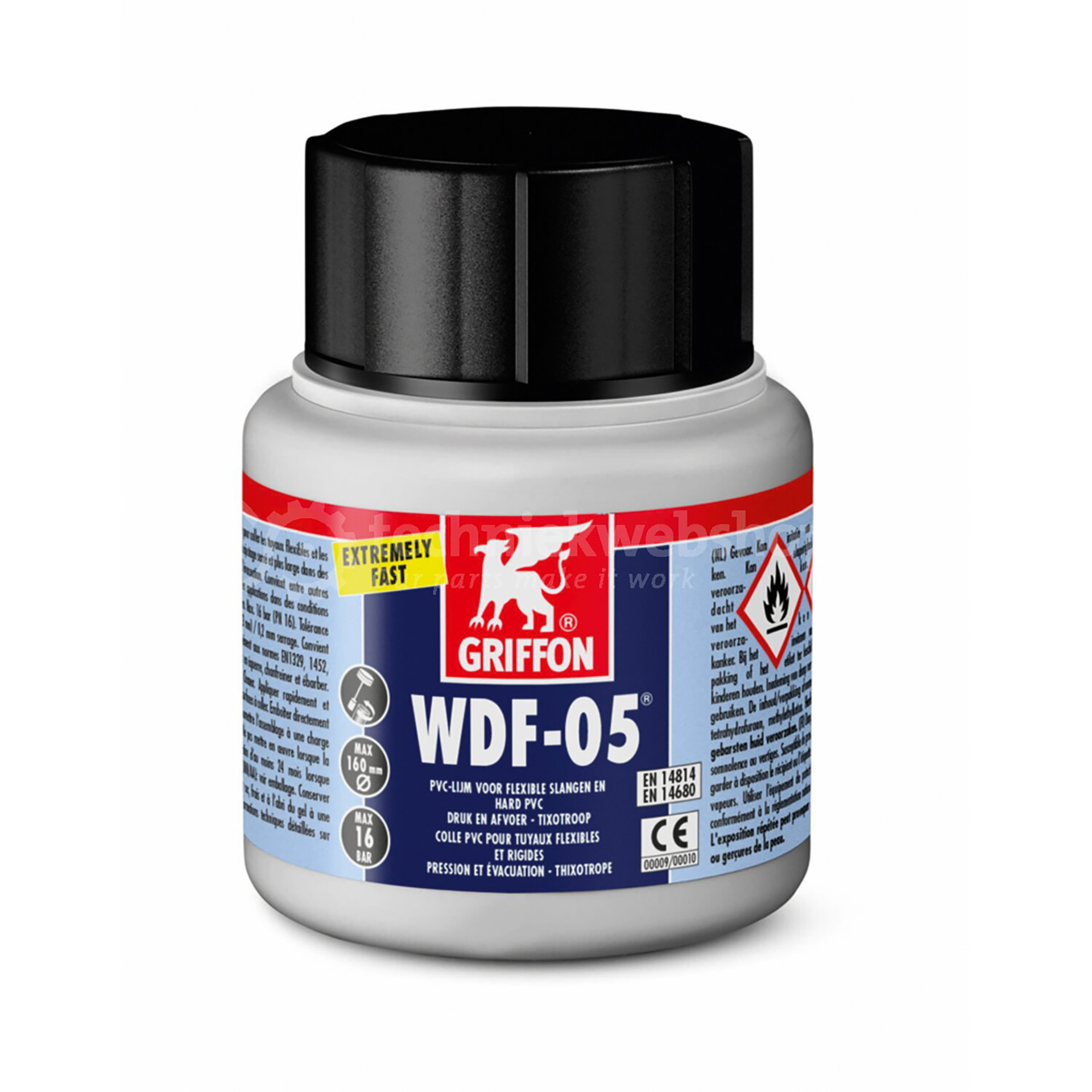 0190350e91.jpg PVCLIJMEN WDF05® FLACON MET BORSTEL 250 ML 6307287 - Image 1