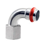 PRESS STAALVERZINKT 'V' BOCHT 90° VR. 3/4X22 C82QEVILBP