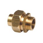 RECHTE KOPPELING UNION MESSING 8341 3/8MX15