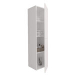 ELITE COLUMN CABINET WITH HORIZONTAL RELIEF (160CM) - MATT WHITE - Image 2
