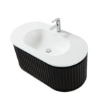 BEGONIA VANITY UNIT - 1 DRAWER - HANDLELESS - SOFT CLOSE – 99X42X52,5 CM - BLACK OAK - Image 15