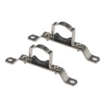 ENKELE OPHANGBEUGEL VOOR VERDELER MESSING VERNIKKELD 1" 2STS/SET