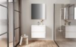 ARMOIRE LAVABO ALONI HAYAT - 2 TIROIRS - SOFTCLOSE - SANS POIGNÉE - 59,5X50X45 CM - BLANC BRILLANT – Image 7