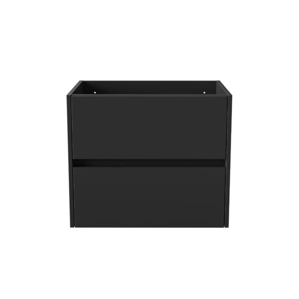 ALONI HAYAT VANITY UNIT - 2 DRAWERS - HANDLELESS - SOFT CLOSE – 59,5X50X45 CM - MATT BLACK