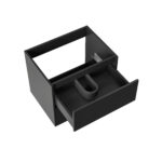 ALONI HAYAT WASTAFELKAST - 2 LADEN - SOFTCLOSE - Greeploos - 59,5X50X45 cm - MAT ZWART - Afbeelding 3