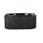 MEUBLE LAVABO KAMELLIA - 1 TIROIR - SANS POIGNÉE - FERMETURE DOUCE – 119X40X52 CM - NOYER CLAIR – Image 35