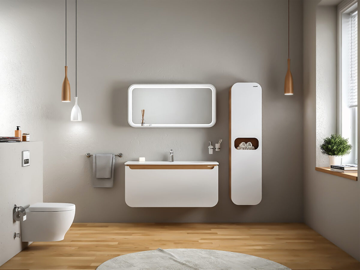 Creavit 'Pion' Kolomkast (40x160x32cm) - Wit Eik - Image 2