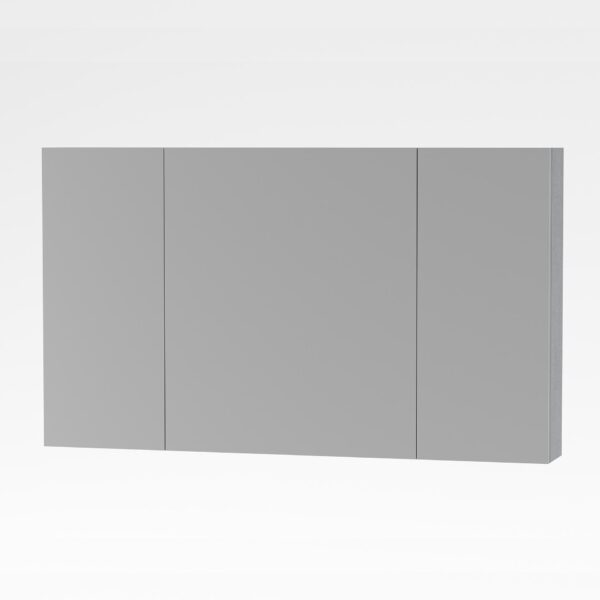 ALONI SALLY MIRROR CABINET, 3 DOORS (120X70CM) - COLOUR ALUMINIUM