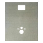 ALONI WATER-RESISTANT PANEL FOR WALL-MOUNTED TOILET - MDF - PRE-DRILLED - SUITABLE FOR GEBERIT CONCEALED CISTERNS - 122X100X1,5 CM